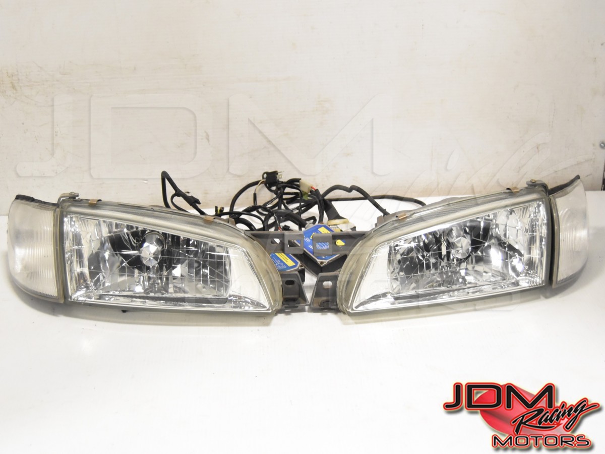Used OEM Subaru GC8 Type-RA STi 1999 Facelift JDM Front Left & Right HID Headlight Assembly for Sale
