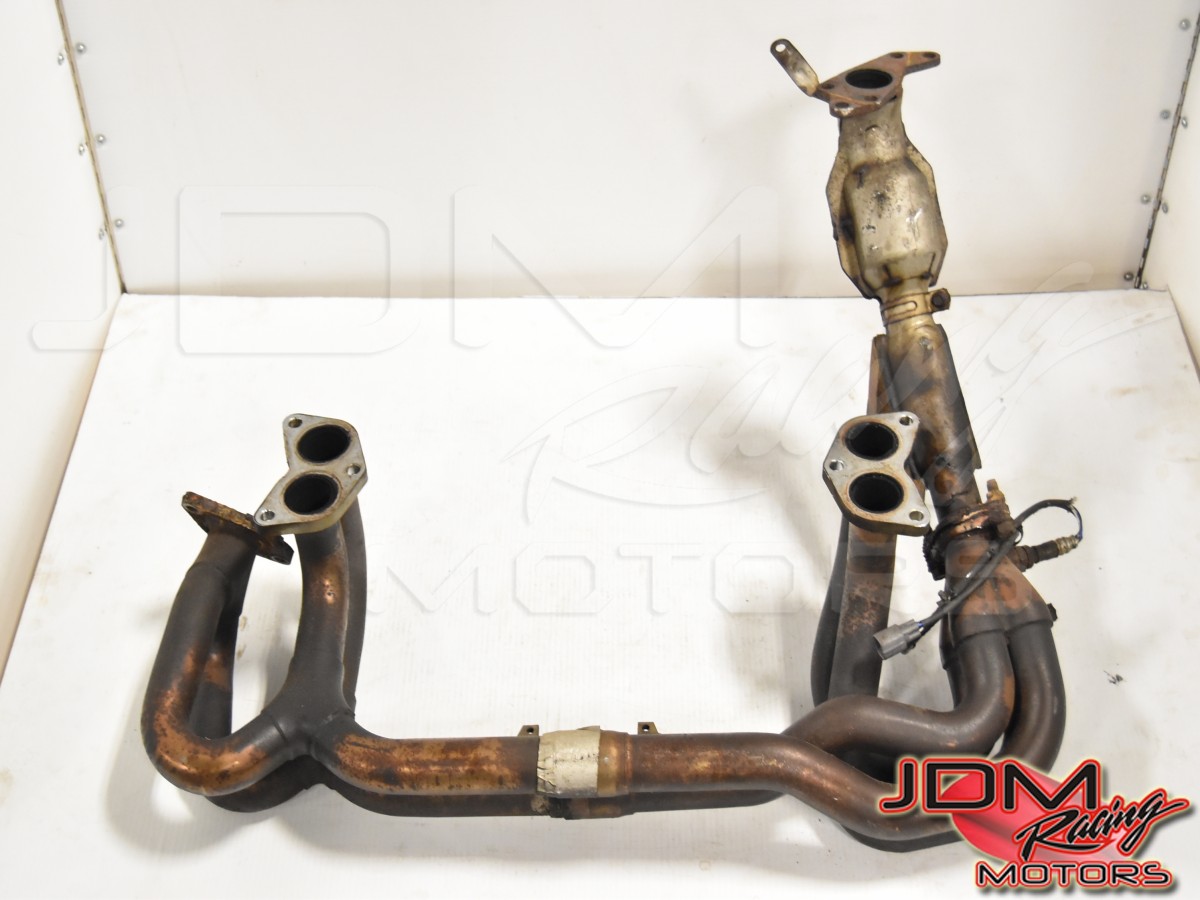 Used JDM Aftermarket Legacy EJ206, EJ208, EJ20H Twin Turbo Headers / Exhaust Manifold for Sale
