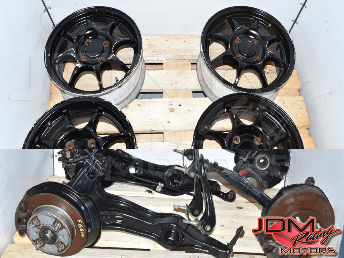 Used JDM DC2 ITR Replacement 4x114.3 Brake Lug Conversion Kit with 15 inch Wheels for Sale