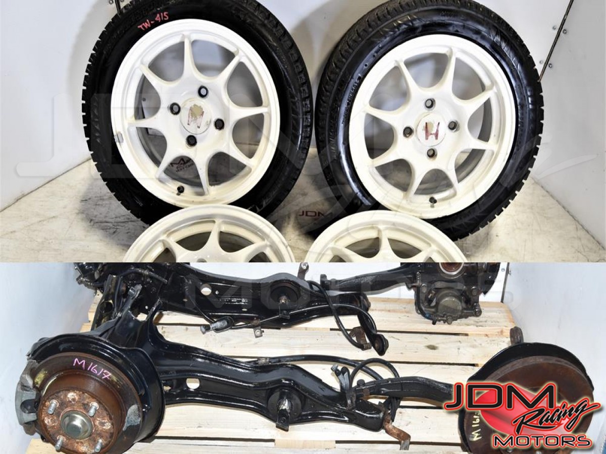 Used JDM DC2 ITR 4x114.3 Brake Kit with 15x6JJ Replacement OEM 94-01 ET50 Mags