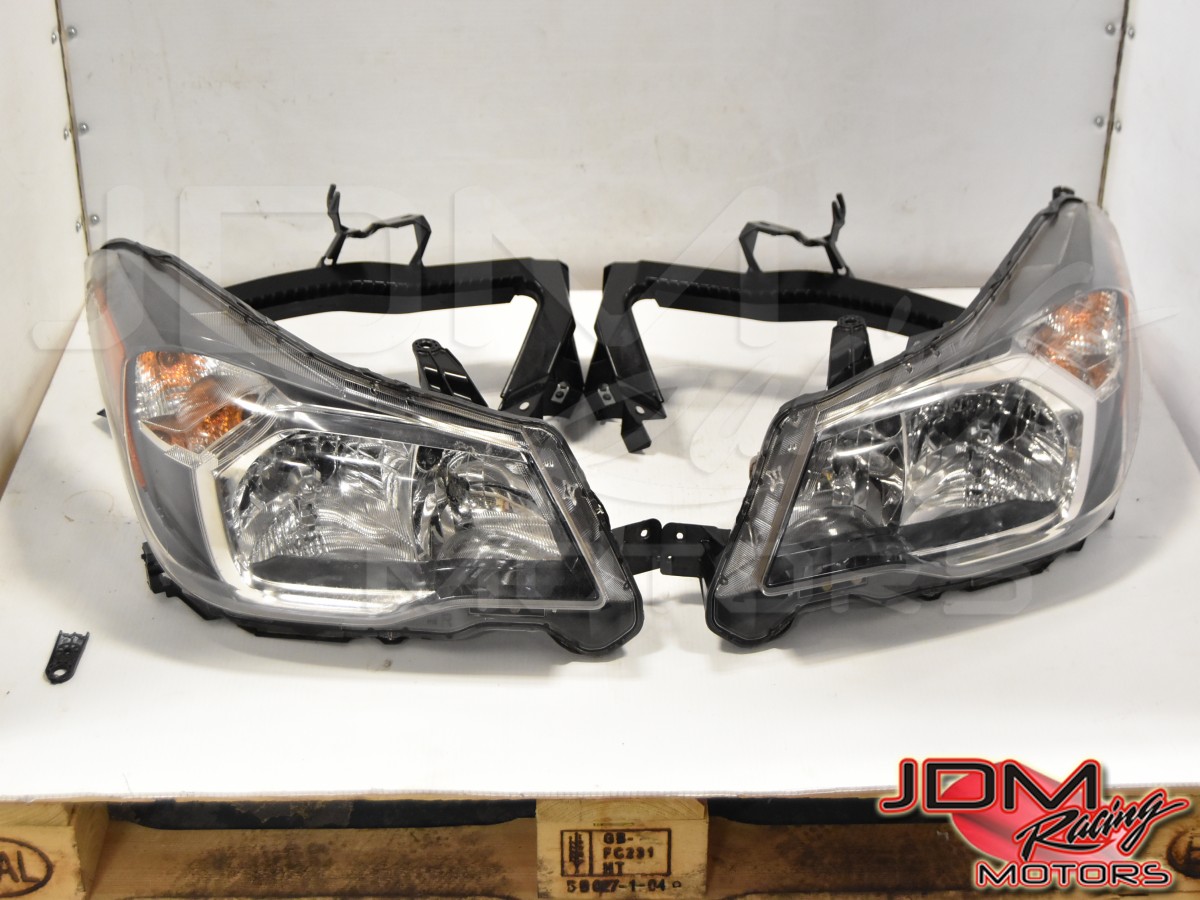 Used JDM Subaru Forester OEM Replacement 2014-2016 Front Left & Right Headlight Assembly for Sale