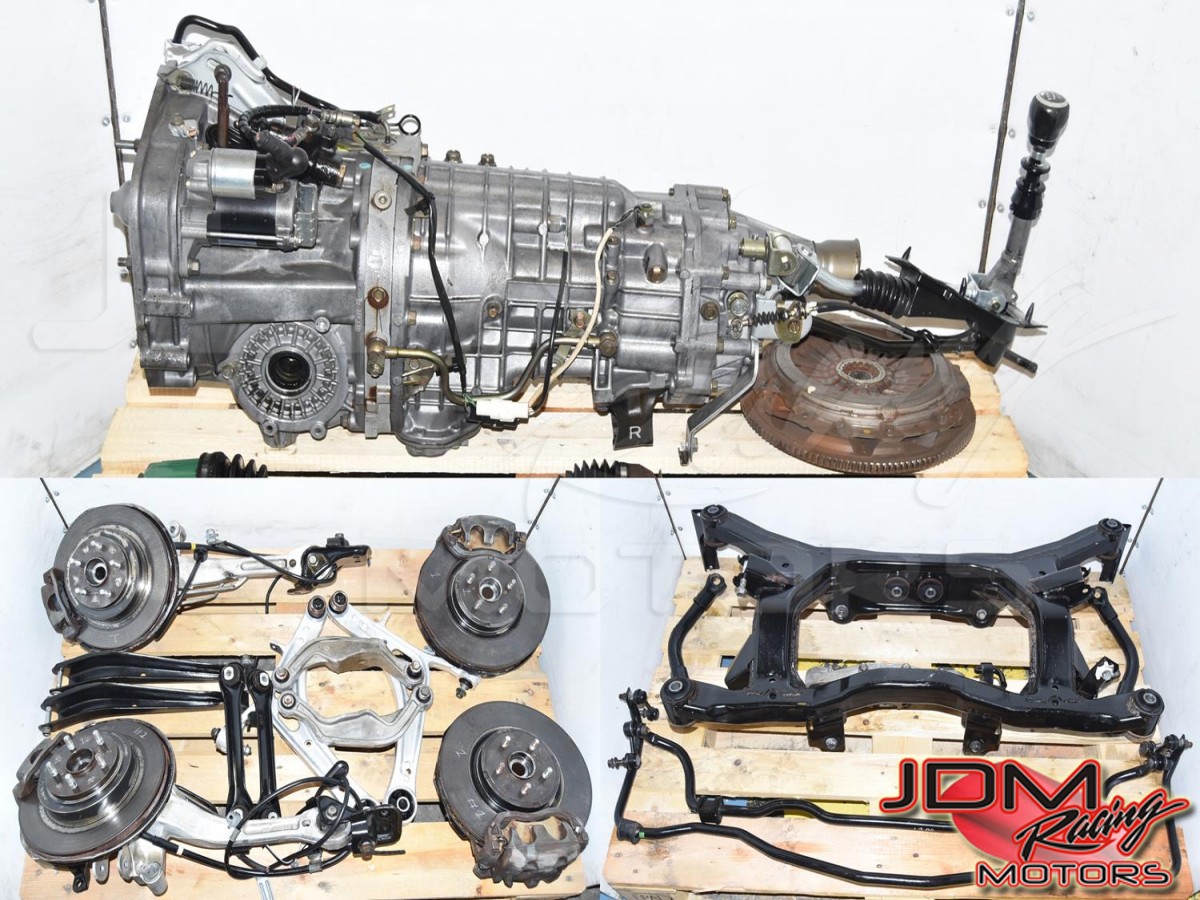 TY856WVCAA Legacy Spec B Non-DCCD 6-Speed Replacement Transmission Swap with Brake Calipers, Discs, Hubs, Subframe & Rear Differential for Sale