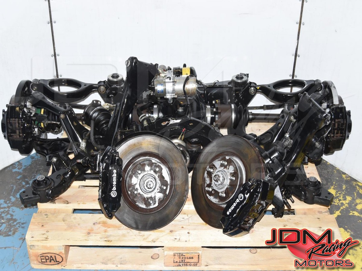 Used JDM Nissan Skyline R32 GTR Front & Rear Subframes with Brembo Brake kit, Axles & Rear Differential for Sale 1989-1994