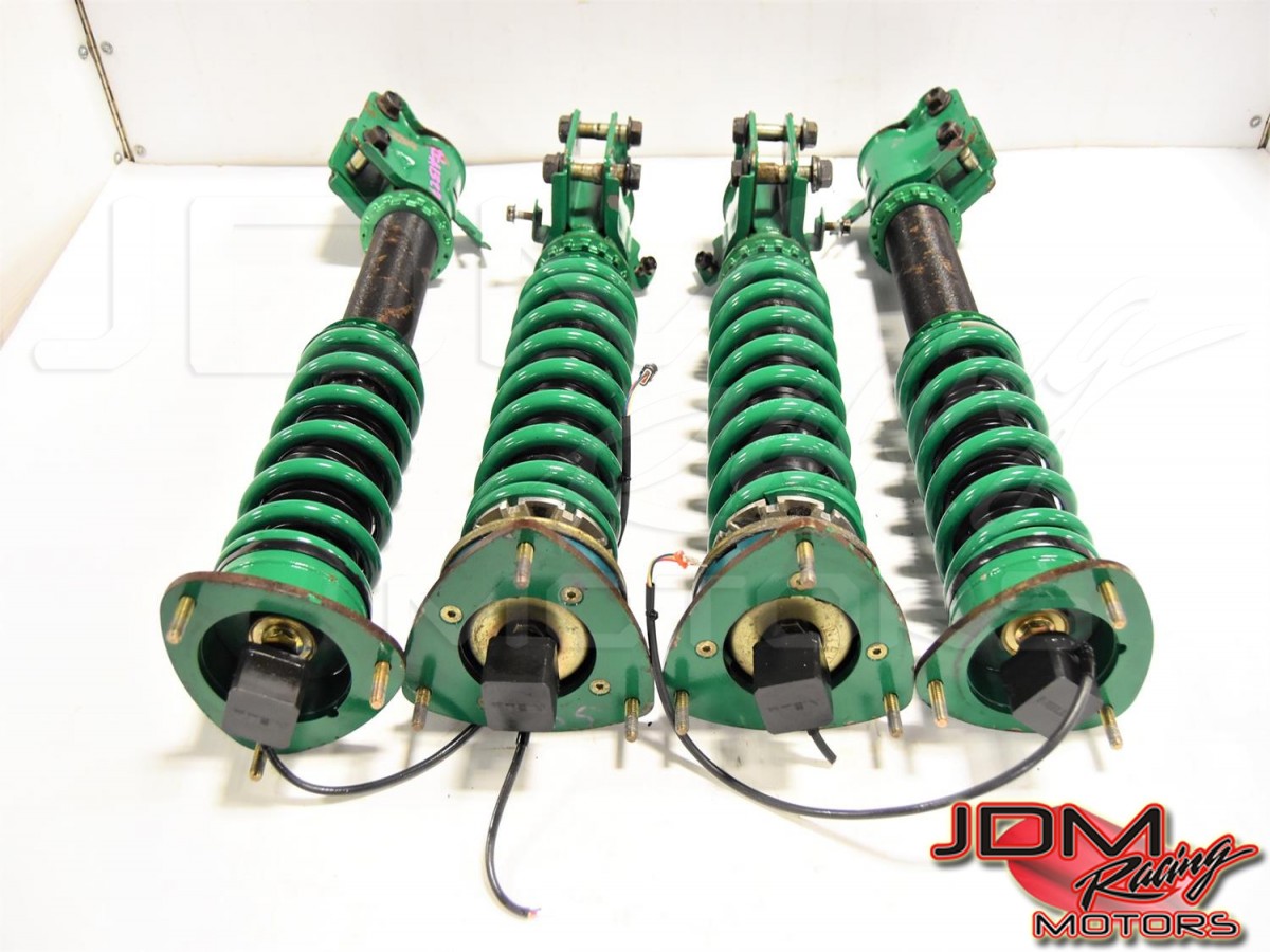 Used Subaru Forester Aftermarket TEIN Street Flex Damper Coilovers 03-08 SG5 SG9 with Electronic Adjustment Motors (Cut Wiring)