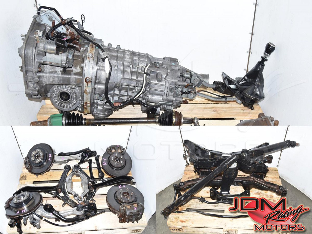 Subaru Legacy Spec-B JDM 03-08 6-Speed Transmission with Driveshaft, Brake Assembly, Axles & Rear R180 Differential