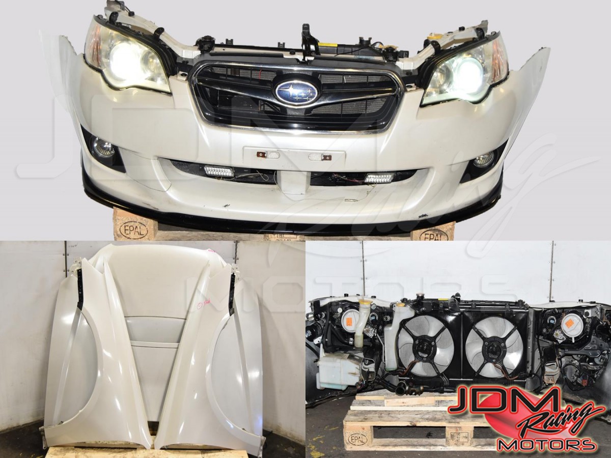 Used JDM 05-09 Legacy BP5 / BL5 Replacement Nose Cut with Hood, Fenders, Bumper Covers, Sideskirts & Rad Support
