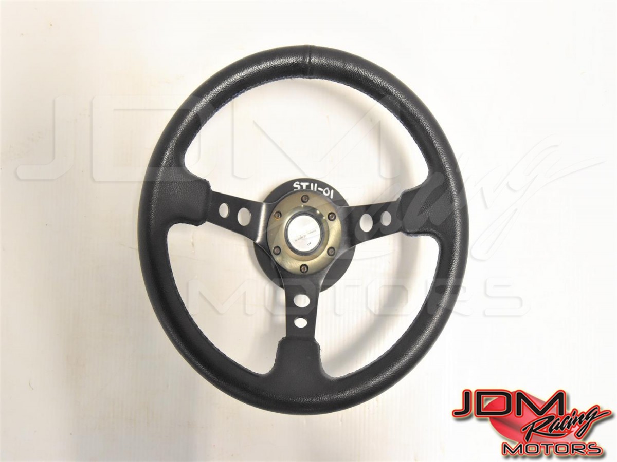Used JDM Subaru Impreza WRX GD GG Aftermarket D1 Spec Performance Steering Wheel Assembly for Sale 2002-2007
