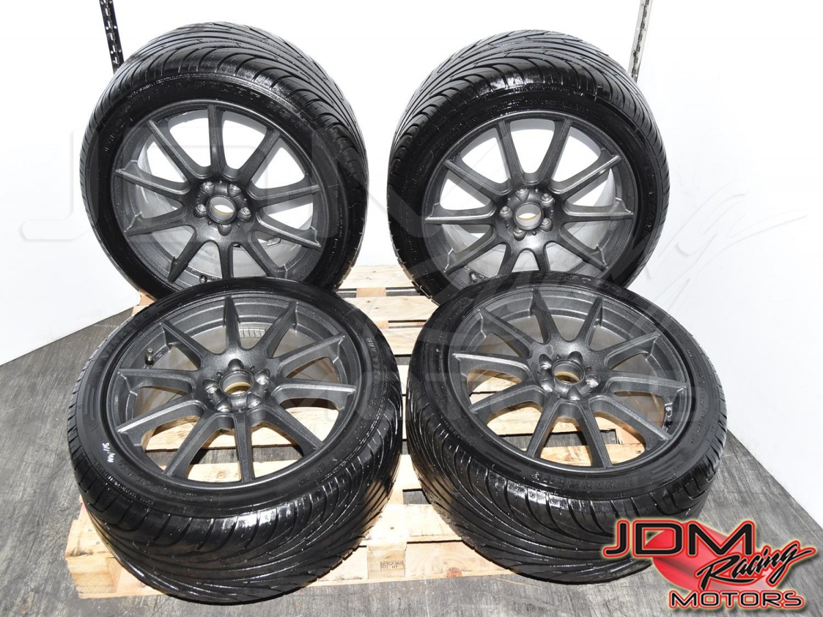 Used Aftermartket 5x100 Replacement Manaray ET50 9-Spoke Wheels for Sale with 215/45R17 Nankang Ultra Sport NS-II Tires