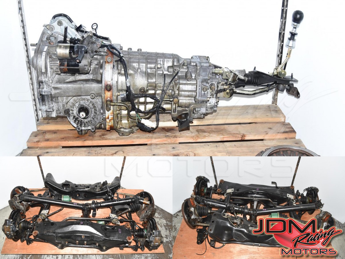 Used JDM TY856WB1CA Replacement 6-Speed GGB Wagon STi Transmission with 5x100 4 Pot / 2 Pot Brake Kit, Rear R180 Differential, Driveshaft, Axles & Driveshaft for Sale